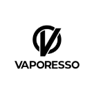 Vaporesso logo with sleek, modern typography representing Vaporesso vape devices and accessories.